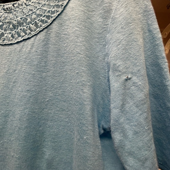 FREE! Talbots blue short sleeved top. Sz S - Picture 2 of 6